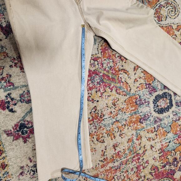 Beige denim jeans - size 20 petite bootcut - Picture 2 of 8